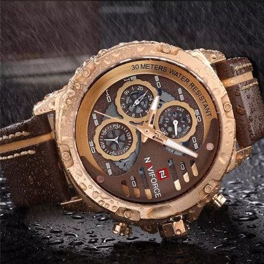 RELOJ NAVIFORCE HOMBRE ANÁLOGO NAV-37 ADIDS MARRÓN CUERO - 3