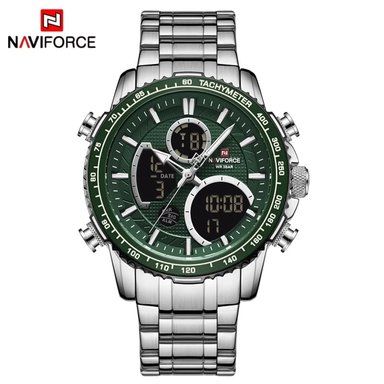 RELOJ NAVIFORCE HOMBRE DIGITAL NAV-29 TERMINATOR PLATA VERDE