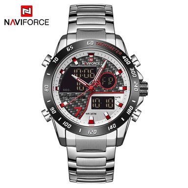 RELOJ NAVIFORCE HOMBRE ANÁLOGO NAV-21 PLATEADO ACERO