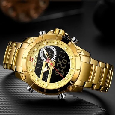 RELOJ NAVIFORCE HOMBRE ANÁLOGO NAV-17 DORADO ACERO - 3