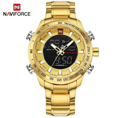 RELOJ NAVIFORCE HOMBRE ANÁLOGO NAV-13 DORADO ACERO