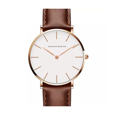 RELOJ HANNAH MARTIN HOMBRE ANÁLOGO HAN-9 MARRÓN ORO ROSA