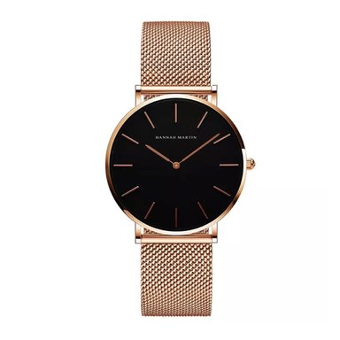 RELOJ HANNAH MARTIN HOMBRE ANÁLOGO HAN-M-7 DORADO NEGRO HAN-7