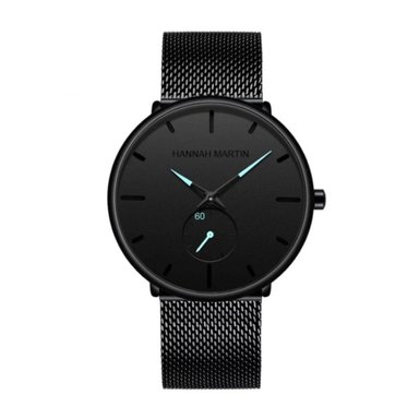 RELOJ HANNAH MARTIN HOMBRE ANÁLOGO HAN-M-2 NEGRO AZUL HAN-2