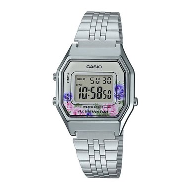 RELOJ CASIO MUJER DIGITAL LA680WA-4C PLATEADO ACERO