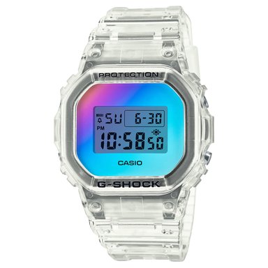 RELOJ HOMBRE DIGITAL GRIS TRANSPARENTE DW-5600SRS-7 RESINA
