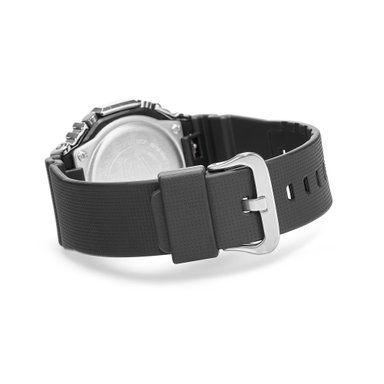 RELOJ HOMBRE ANÁLOGO PLATEADO NEGRA GM-2100-1 ACERO RESINA - 3