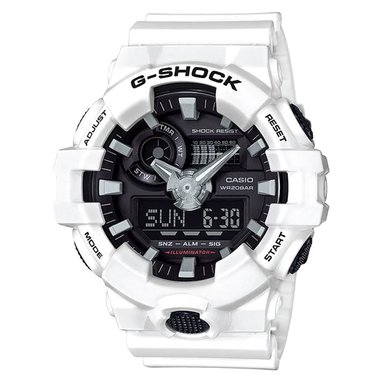 RELOJ HOMBRE ANÁLOGO GA-700-7A BLANCO RESINA