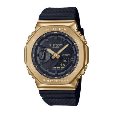RELOJ HOMBRE DIGITAL DORADO NEGRO NEGRA GM-2100G-1A9 ACERO RESINA