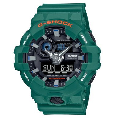 RELOJ HOMBRE ANÁLOGO VERDE NEGRO GA-700SC-3A RESINA
