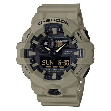 RELOJ HOMBRE ANÁLOGO BEIGE NEGRO GA-100L-8A RESINA