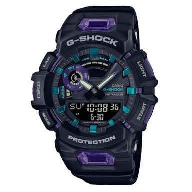 RELOJ HOMBRE ANÁLOGO NEGRO MORADO GBA-900-1A6 RESINA