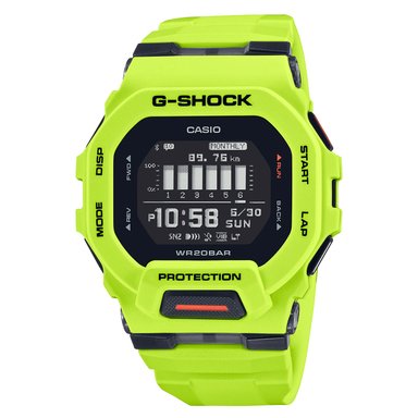 RELOJ HOMBRE DIGITAL VERDE NEON NEGRO GBD-200-9DR RESINA