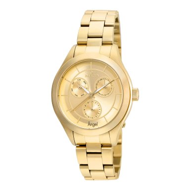 RELOJ INVICTA MUJER ANÁLOGO ANGEL 21694 DORADO ACERO