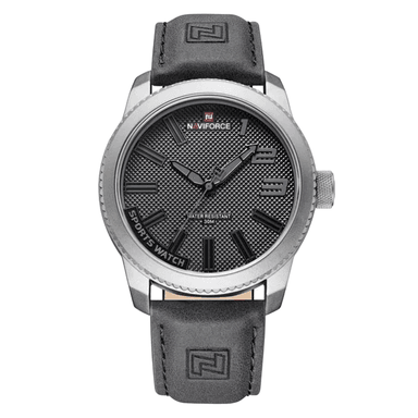 RELOJ NAVIFORCE HOMBRE ANÁLOGO NF9202 CORREA NEGRO NAV-107 ACERO CUERO