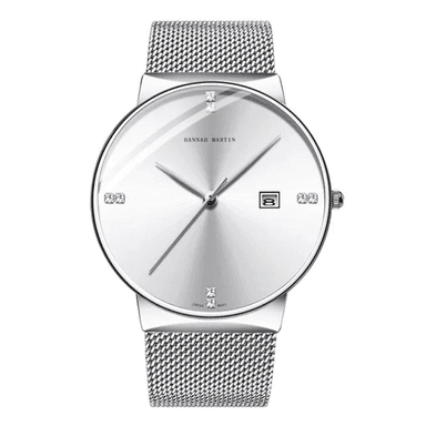 RELOJ HANNAH MARTIN HOMBRE ANÁLOGO PLATEADO HAN-28 ACERO