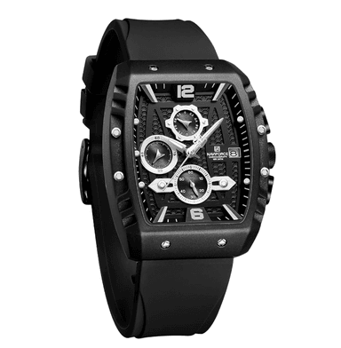 RELOJ NAVIFORCE HOMBRE ANÁLOGO 8025 CORREA NEGRO NAV-124 SILICONA - 2