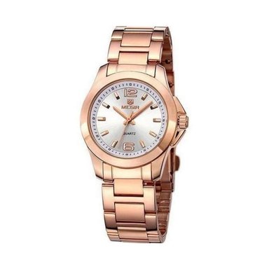 RELOJ MEGIR MUJER ANÁLOGO ORO ROSA BLANCO ACERO