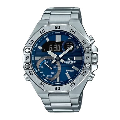 RELOJ EDIFICE ECB-10D-2A HOMBRE BLUETOOTH PLATEADO