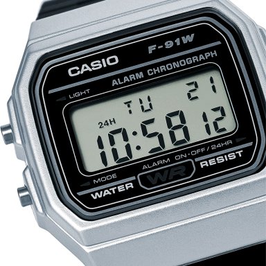 RELOJ CASIO F-91WM-7ACF HOMBRE RESINA NEGRO - 2