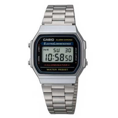 RELOJ CASIO A168WA-1W UNISEX DIGITAL - 1