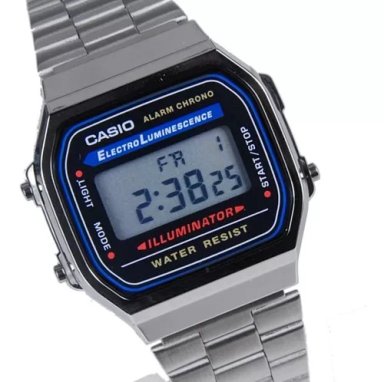 RELOJ CASIO A168WA-1W UNISEX DIGITAL - 2