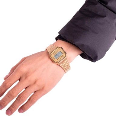 RELOJ CASIO A168WG-9W ACERO DORADO HOMBRE - 3