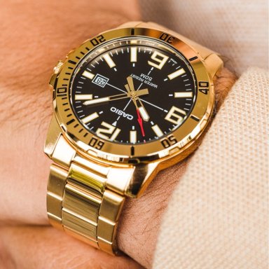 RELOJ CASIO MTP-VD01G-1BVUDF ACERO DORADO HOMBRE - 3