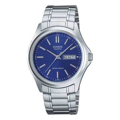 RELOJ CASIO MTP-1239D-2A PLATEADO AZÚL HOMBRE