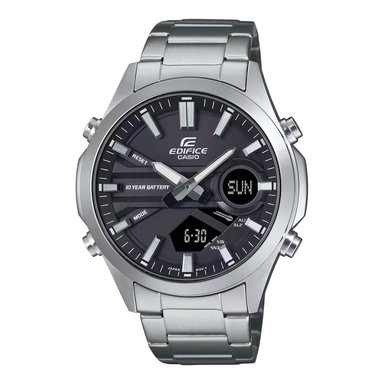 RELOJ EDIFICE EFV-C120D-1A HOMBRE ACERO PLATEADO Y NEGRO