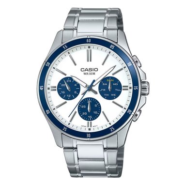 RELOJ CASIO MTP-1374D-7A2 HOMBRE ACERO PLATEADO