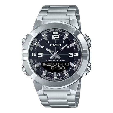 RELOJ CASIO AMW-870D-1AVDF HOMBRE ACERO PLATEADO