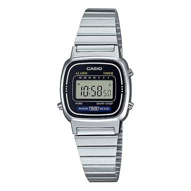 RELOJ CASIO LA670WA-1DF MUJER ACERO PLATEADO - 1
