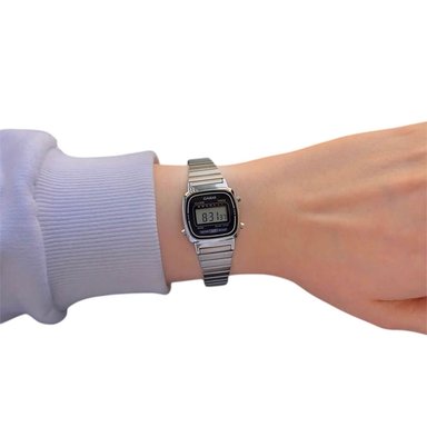 RELOJ CASIO LA670WA-1DF MUJER ACERO PLATEADO - 3