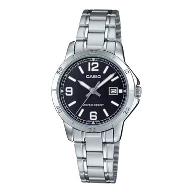 RELOJ CASIO LTP-V004D-1B2 MUJER ACERO PLATEADO