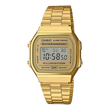 RELOJ CASIO A168WG-9W MUJER ACERO DORADO - 1