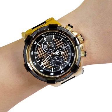 RELOJ INVICTA AVIATOR 28100 HOMBRE NEGRO Y DORADO - 3