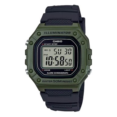 RELOJ CASIO W-218H-3A HOMBRE RESINA NEGRO