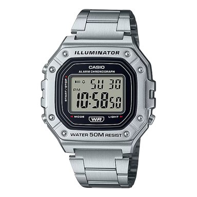 RELOJ CASIO W-218HD-1A HOMBRE ACERO PLATEADO