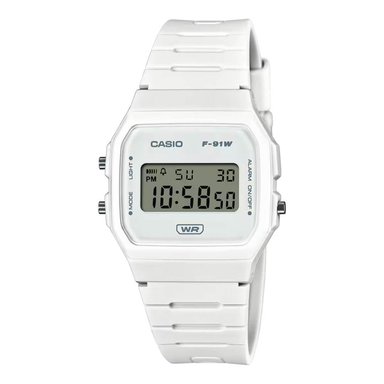 RELOJ CASIO F-91WB-7A HOMBRE RESINA BLANCO