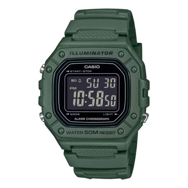 RELOJ CASIO W-218H-3B HOMBRE RESINA VERDE