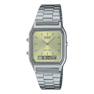 RELOJ CASIO AQ-230A-9AM HOMBRE ACERO PLATEADO