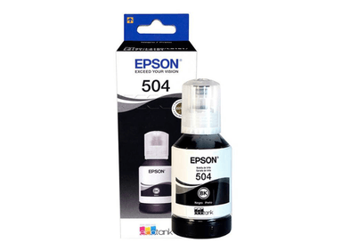 TINTA EPSON 504 NEGRO BLACK BOTELLA 127ML