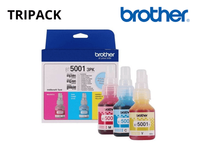 TINTA BROTHER BT5001 BLANCO TRIPACK 48.8ML