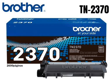 TÓNER BROTHER TN-2370 NEGRO BLACK 2600 PÁGINAS