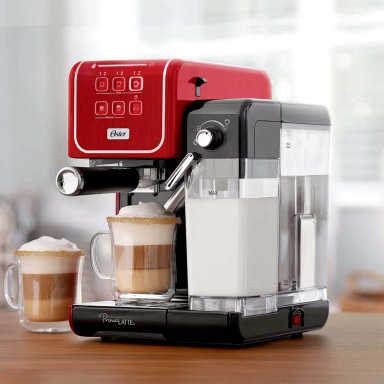 CAFETERA OSTER BVSTEM6801R PRIMALATTE AUTOMÁTICA ROJO