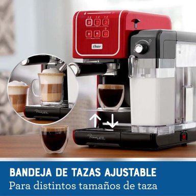 CAFETERA OSTER BVSTEM6801R PRIMALATTE AUTOMÁTICA ROJO - 3