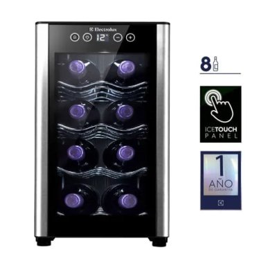 VINERA ELECTROLUX 8 BOTELLAS ERW082XAMB IDEAL PARA HOGAR U OFICINA - 3