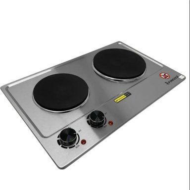 COCINA ELECTRICA FINEZZA FZ320H2CE PORTATIL DOS HORNILLAS ACERO INOX - 2
