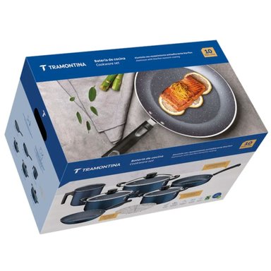 SET OLLAS TRAMONTINA 10 PIEZAS STARFLON MAX COCINA - 2